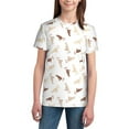 thumbnail image 3 of Wukai Leopard Print Youth Unisex Short Sleeve T-Shirt for Boys, Girls, Teens, and Kids-X-Small, 3 of 7