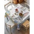 thumbnail image 2 of Easter Suqare Tablecloth - 54 x 54 Inch, Spring Bunny Eggs Botanical Leaves Tree Branch Waterproof & StainResistant Tablecloth, Washable Oil-proof Table Cover for Dining/Party/Wedding/Camping/Buffet, 2 of 9
