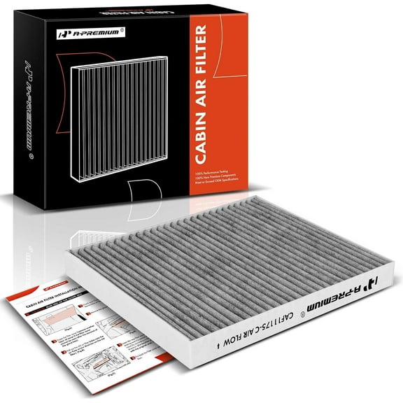 A-Premium Cabin Air Filter with Activated Carbon Compatible with Mazda 6 2009 2010 2011 2012 2013, Replace# 5005288425, GS3L61148
