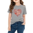 thumbnail image 4 of TaTaai School Season Cute Print Short Sleeve T-Shirt, Valentine's Day Casual Top, Unisex All Season Graphic Tee Gift, 4 of 8