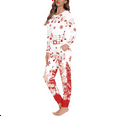 thumbnail image 2 of FKELYI Christmas Women Pjs Set Size 2XL Soft Music Snow Forest Women Sleepwear Plus Size 2 Pieces Durable Long Sleeve Pajamas for Girls, 2 of 5
