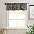 thumbnail image 3 of Valances for Windows, Ethnic Tribal Turkish Retro Flower Abstract Geometric Kitchen Window Valances Rod Pocket Valances Curtains for Living Room Bathroom 54 x 18 Inch, 1 Panel, 3 of 6