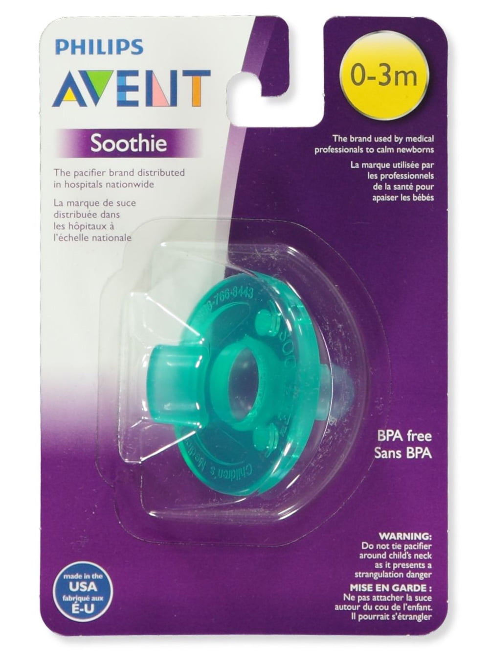 Month Philips Avent Super Soothie Pacifier BPA Free 3 2 Packs 4 Pacifiers 