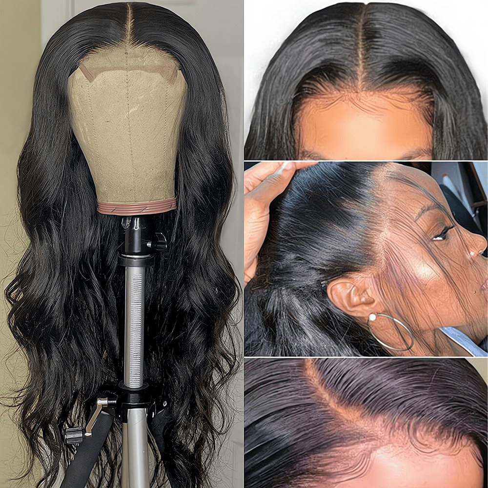 DOPI Body Wave Frontal Wig 13x4 Lace Front Wigs for Women Human Hair 180% Density Glueless Brazilian Virgin Hair Natural Col