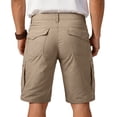 thumbnail image 4 of Domuza Men's Flex Casual Cargo Shorts Lightweight Water Resistant Golf Shorts Stretch Outdoor Work Shorts with Multi-Pocket Khaki 4XL, 4 of 6
