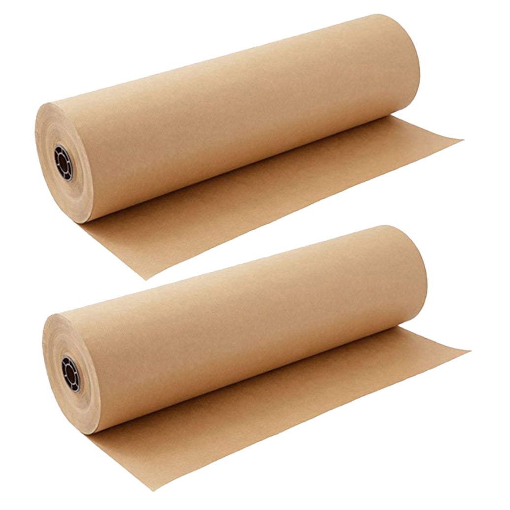 Moluckfu 2-Pack Flower Wrapping Kraft Paper Rolls for Crafts, Multipurpose Floral Bouquet Wrap
