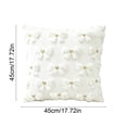 thumbnail image 3 of Yeciiwht Christmas Pillow Covers 18x18in，Knitted Bow Pillow Cases Decorative Throw Pillow Covers with Heart Accents for Home Christmas Decor, 3 of 6