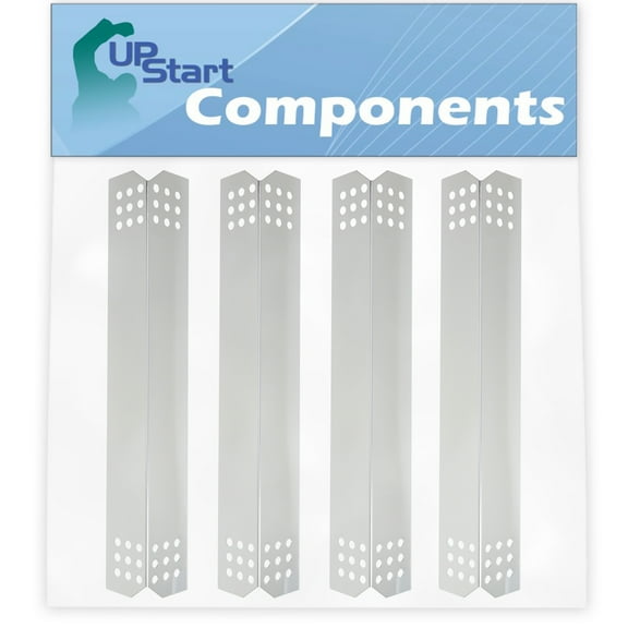 4-Pack BBQ Grill Heat Shield Plate Tent Replacement Parts for Nexgrill 720-0336D - Compatible Barbeque Stainless Steel Flame Tamer, Flavorizer Bar, Vaporizer Bar, Burner Cover 16 1/8"