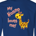 thumbnail image 4 of Inktastic My Nonno Loves me- cute giraffe Long Sleeve Youth T-Shirt, 4 of 5