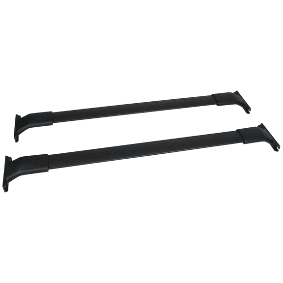Ikon Motorsports Compatible with 13-16 Mazda CX-5 CX5 OE Style Cross Bar Roof Rack Black Aluminum