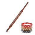 thumbnail image 4 of Spiked Pu Leather Dog Collar Soft Funny Mushrooms Rivet Spike Studded Puppy Adjustable Outdoor Dog Collars for Small Medium Large Dogs Cats, 4 of 7