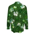 thumbnail image 4 of Hxlamzoo St. Patricks Day Shirt Women 2026 Long Sleeve Button Down Irish Clover Shamrocks Tunic Tops Saint Patty's Day Outfit, 4 of 5
