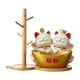 thumbnail image 1 of Bandeja de almacenamiento con forma de gato de la , bonita figura de gato, bandeja para llaves, decoración para la entrada de la oficina y la sa, 1 of 9