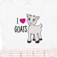 thumbnail image 4 of Inktastic I Love Goats Cute Goat Girls Toddler Dress, 4 of 5
