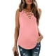 thumbnail image 1 of Camisetas sin mangas para mujer, camisetas de verano, camisetas casuales, blusa básica con cordones, S-XL Ormromra  HMYH048-8, 1 of 1