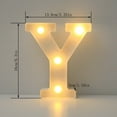 thumbnail image 3 of LED Alphabet Letter Lights (A-M) - White Light Up Plastic Letters, Standing & Hanging Letter Lights, Decorative LED Letters for Home Party Room Decor, 3 of 3