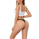 thumbnail image 3 of INSPIRAR CHIC Paquetes de Mujeres G-String Braguitas Transpirables Hi-Cut Tanga L 2 Rojo Rosa/2 Burdeos/2 Negro, 3 of 4