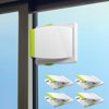Sliding Glass Door Child Lock, 4 Pack Child Safety Sliding Glass Door Lock for Sliding Glass Doors, Sliding Windows, Sliding Closet, Kids Proofetc Closet Doors, No Drilling Tools Needed (Green)