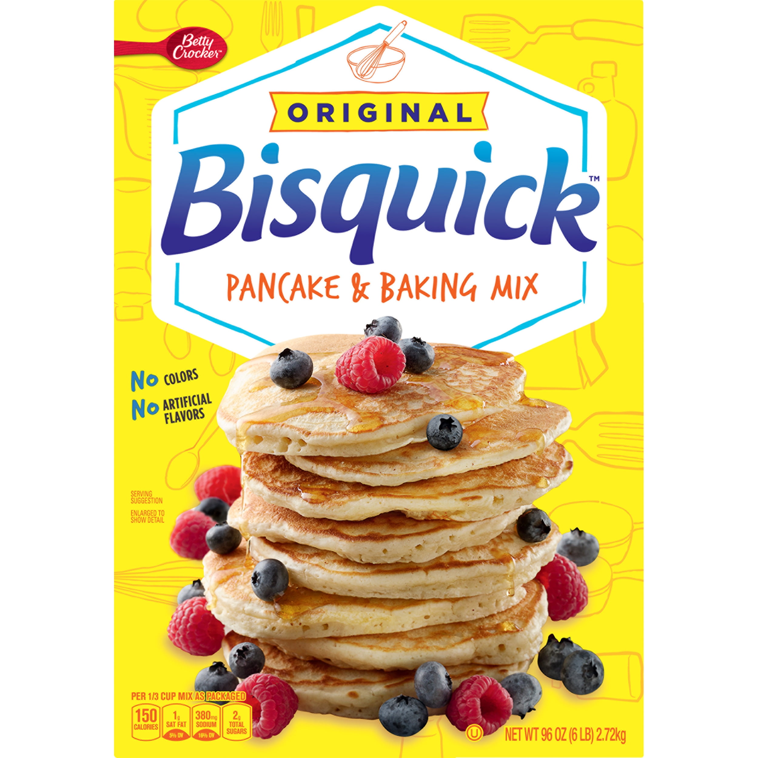 Betty Crocker Bisquick Pancake and Baking Mix, 96 oz