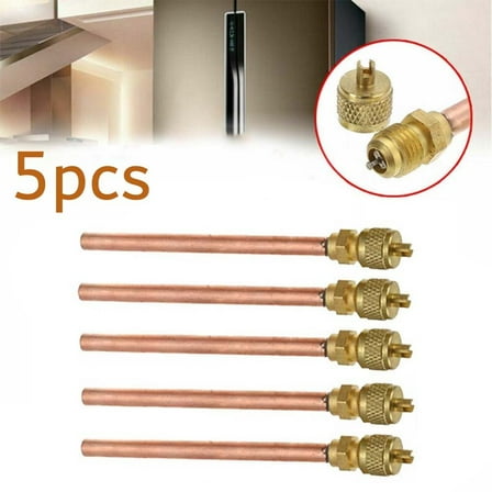 5Pcs/Set Air Conditioner Refrigeration Valves Copper Tube Filling Parts Access Home DIY Power Tool Accessory In Stock