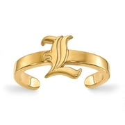 Angle View: Louisville Toe Ring (Gold Plated)