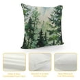 thumbnail image 4 of Chilfamy Watercolor Fog Forest Pillow Covers, Rustic Style Nature Pine Trees Print Throw Pillow Covers Winter Christmas Pillowcase Decor for Indoor Outdoor Home Sofa Bedroom Living Room, 4 of 5