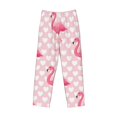 thumbnail image 4 of Daiia Cute Flamingo with Heart Men's Sleep Pant with Pockets and Drawstring,Pajama Pants-Medium, 4 of 9