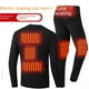 thumbnail image 3 of Conjunto de ropa interior térmica para hombre y mujer con almohadilla calefactora eléctrica inteligente, ropa interior térmica con carga USB y pantalones, camisa de fondo, 3 of 5