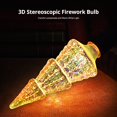 thumbnail image 1 of PENGXIANG 1Pcs LED Christmas Tree Light Bulb 6W 3D Fireworks Decorative Edison Party Lamp, 1 of 7