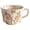 Brown Leaf Mug 1 pcs, variant on Ceramic Mug 1pcs, 11oz - Vintage Coffee Mug, Pottery Cups for Milk, Latte, Cappuccino, Tea - Porcelain Dishwasher, Microwave Safe Stoneware Green Leaf