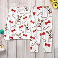 thumbnail image 7 of VNKIDY Girl's Homewear Outfit Kids Christmas Print Nightwear Set Long Sleeve Crewneck Top Elastic Waist Pants Cozy Homewear For Casual Daily Home Relaxation Activities Lovely Set, 7 of 7