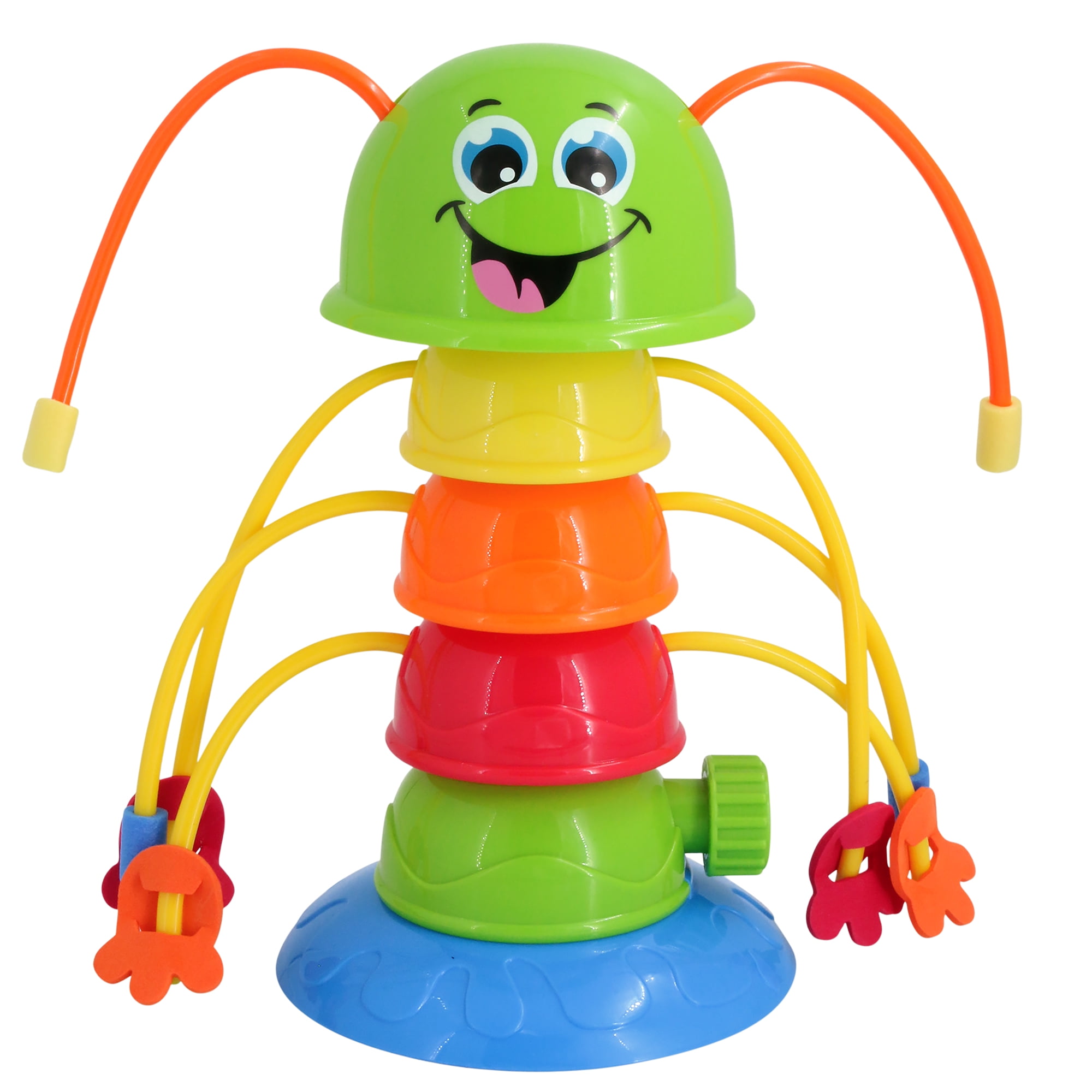 Banzai Wigglin’ Waterpillar Multicolor Summer Outdoor Kids Fun Water Sprinkler, Ages 3+, Unisex