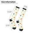 thumbnail image 2 of Susaid colorful Squirrel Nuts Print Thermal Winter Socks for Men and Women, Warm Crew Hiking Socks, for Boots and Outdoor Activities, 2 of 6
