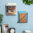 thumbnail image 5 of Triangle Book Shelf for Entrance Display, Iron Wall Mounted Book Shelves, Metal Triangular Wall Mounted Magazine Rack, File Holder, Magazine Rack (Black), 5 of 5