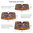 thumbnail image 2 of Foldable Car Windshield Sunshade UV Sun Visor Protector Blocks UV Rays Keeps Vehicle Cool 53x23.5 Inch Cute Purple Elephant, 2 of 8