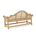 thumbnail image 3 of Anderson Teak Marlborough Outdoor 3 Seater Bench-Size:Macaw, 3 of 3
