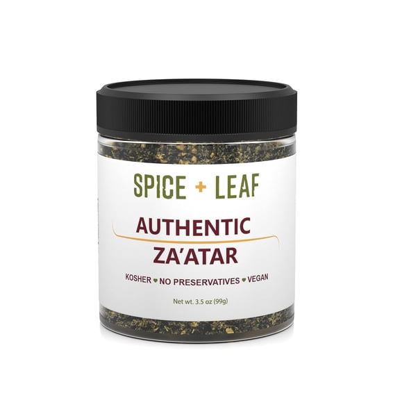 SPICE LEAF Authentic Lebanese Zaatar Seasoning Blend, Vegan and Kosher Spices, 3.5 oz