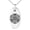 Silver, variant on Stainless Steel Celtic Triquetra Heart Knot Engraved Small Oval Charm Pendant Necklace