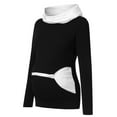 thumbnail image 4 of breaise Clearance 2024 Womens Maternity Nursing Sweatshirt for Breastfeeding Long Sleeves Mock Neck Pullover Tops Casual Zip Double Layer Pockets Pregnancy Shirts Fall Winter Tunic Top, 4 of 6