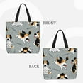thumbnail image 3 of Naloa Funny Beagle Active Dog Tote Bag for Women, Foldable Tote Bag With Zipper, Large Shoulder Bag, Top Handle Handbag for Travel, Work, Shopping, 3 of 9
