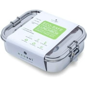 Ecozoi Leak Proof Stainless Steel 1-Tier Eco Lunch Box with Bonus Pod, Sustainable Eco Friendly Food Storage Container