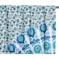 thumbnail image 3 of Pop Popular Handicrafts Indian Hippie Bohemian Beautiful Peacock Mandala Curtain Panels White Blue, 3 of 7