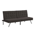 thumbnail image 4 of WOOD FRAME STAINLESS LEG FUTON SOFA BED Espresso, 4 of 15