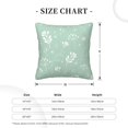 thumbnail image 4 of ZNDUO Square Home Decorative Throw Pillows, Corduroy Branch Floral Texture pattern Couch Pillows, Throw Pillows for Bed, 16"x16", 4 of 8