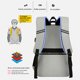 thumbnail image 4 of Mochila Oxford para almuerzo, bolsa de almacenamiento impermeable, accesorios para exteriores (gris claro) Sywqhk Para Estrenar, 4 of 9