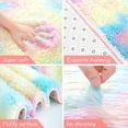 thumbnail image 3 of Softlife Soft Rainbow Area Rugs Fluffy Colorful Rugs Cute Floor Carpets Shaggy Playing Mat for Bedroom Home Decor,6'x9',Rainbow, 3 of 8