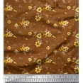 thumbnail image 1 of Soimoi Moss Georgette Fabric Leaves & Floral Artistic Print Fabric by Yard 42 Inch Wide, 1 of 1