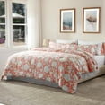 thumbnail image 2 of Bedtreat Twin Comforter Sets,5-Pieces Reversible Bedding Sets,Bed in a Bag with Comforter,Flat Sheet and Fitted Sheet,Pillowcase & Sham,Shangri-La,Honeyed Apricot, 2 of 6
