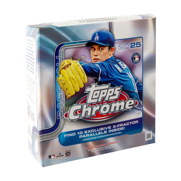 2025 Topps MLB Chrome Baseball Trading Cards Mega Box