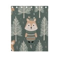 thumbnail image 5 of Deer Trees Pines Curtains Black Out Curtains for Sliding Glass Doors Bedroom Living Room Bathroom 2 Panels Set, 5 of 5